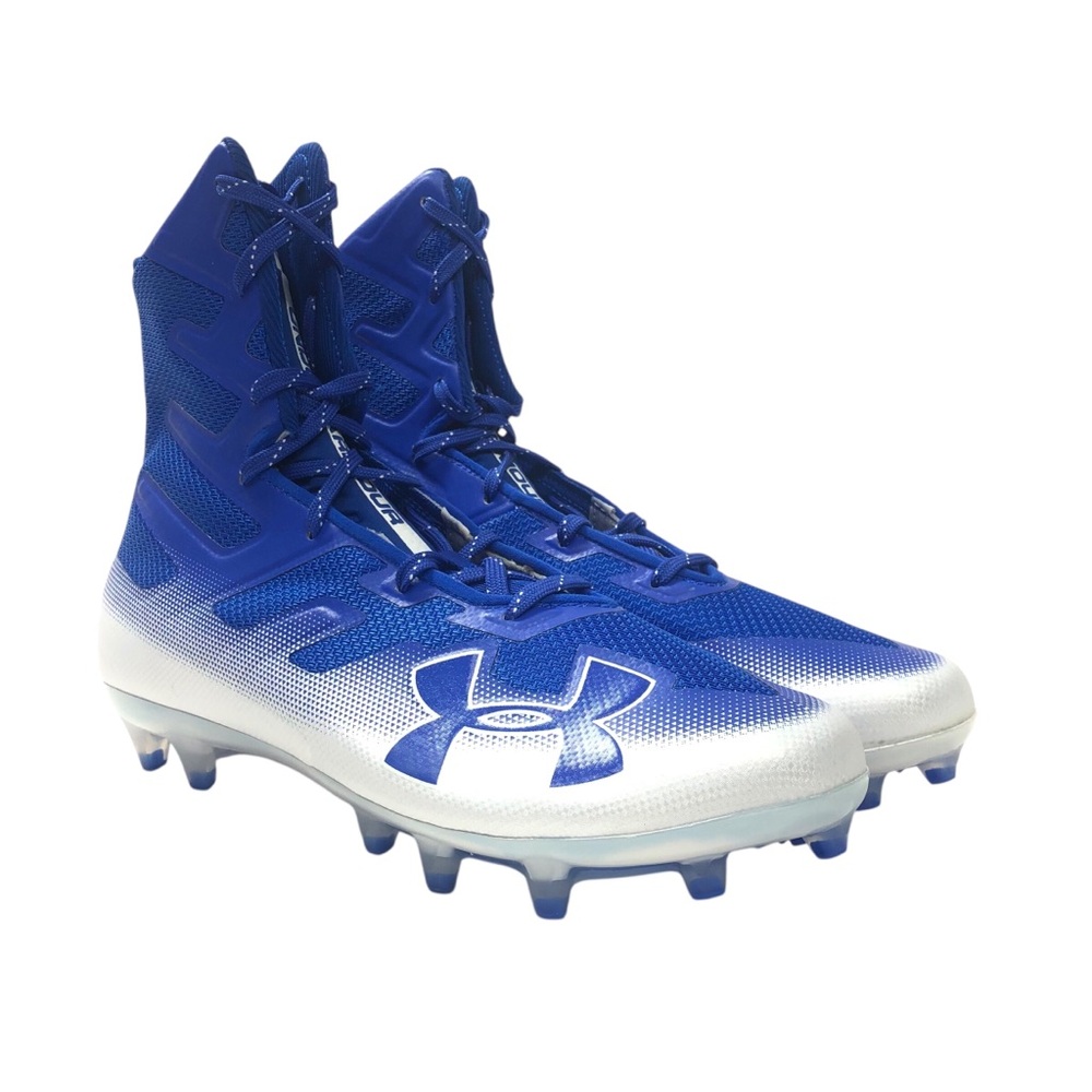 Under Armour Highlight Football Cleat Men Size 9.5 Blue/White New without Box